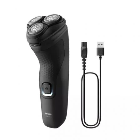 Philips S1141/00 Shaver Series 1000 con Cuchillas PowerCut y Cabezales 4D Flexibles, Negro intenso Philips S1141/00 Shaver Series 1000 con Cuchillas PowerCut y Cabezales 4D Flexibles, Negro intenso